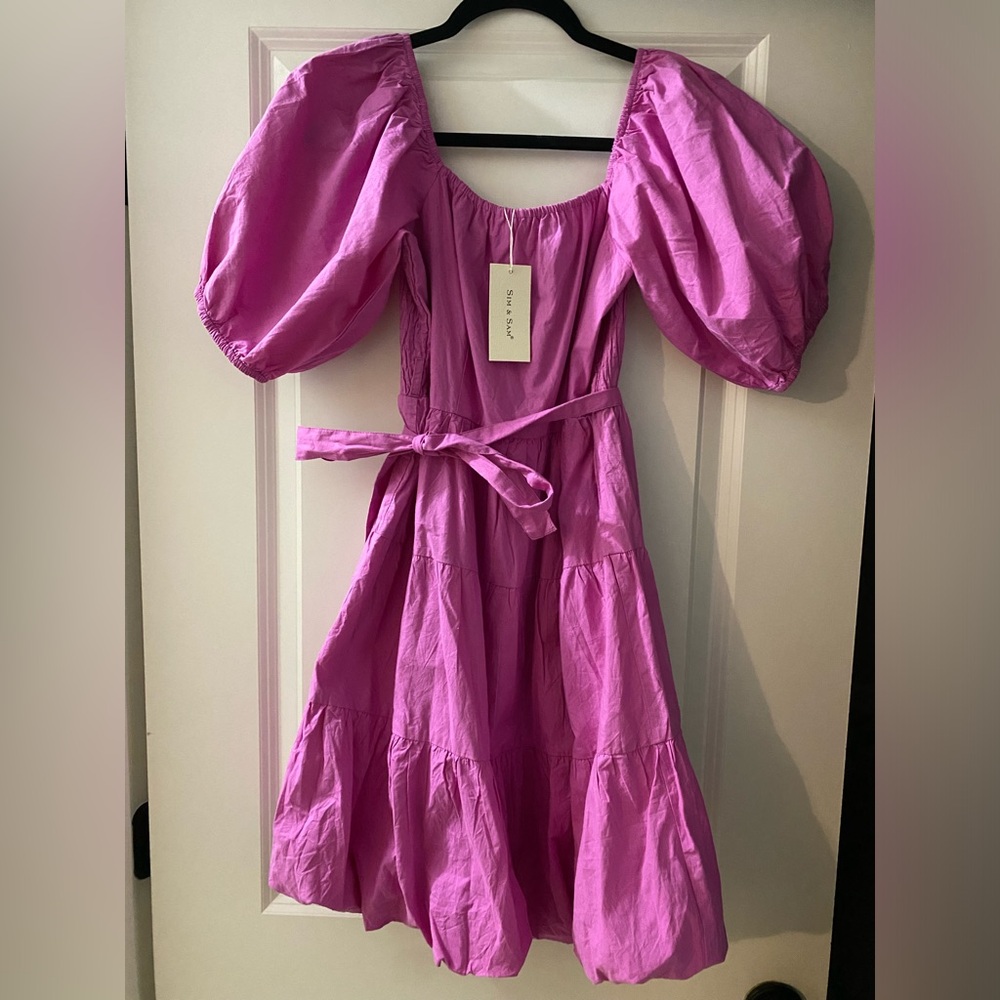 Sim and Sam - Pink Babydoll dress